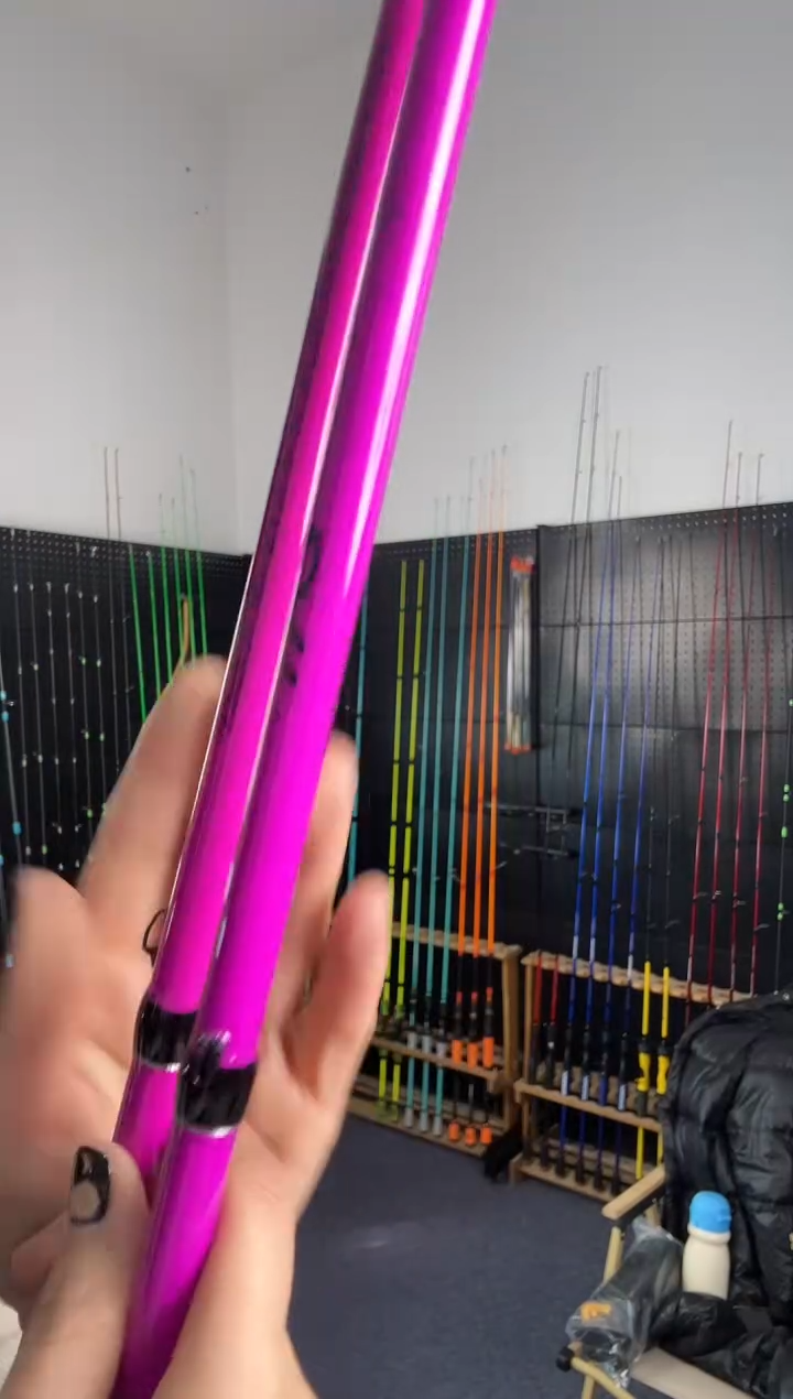 1.8m碳素荧光红1.8米枪柄M（瑕疵尾货竿，没有售后，介意勿拍）