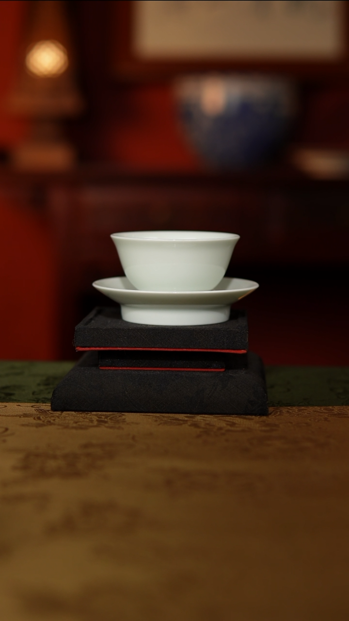 杯子甜白 手工胎  一杯一碟50CC