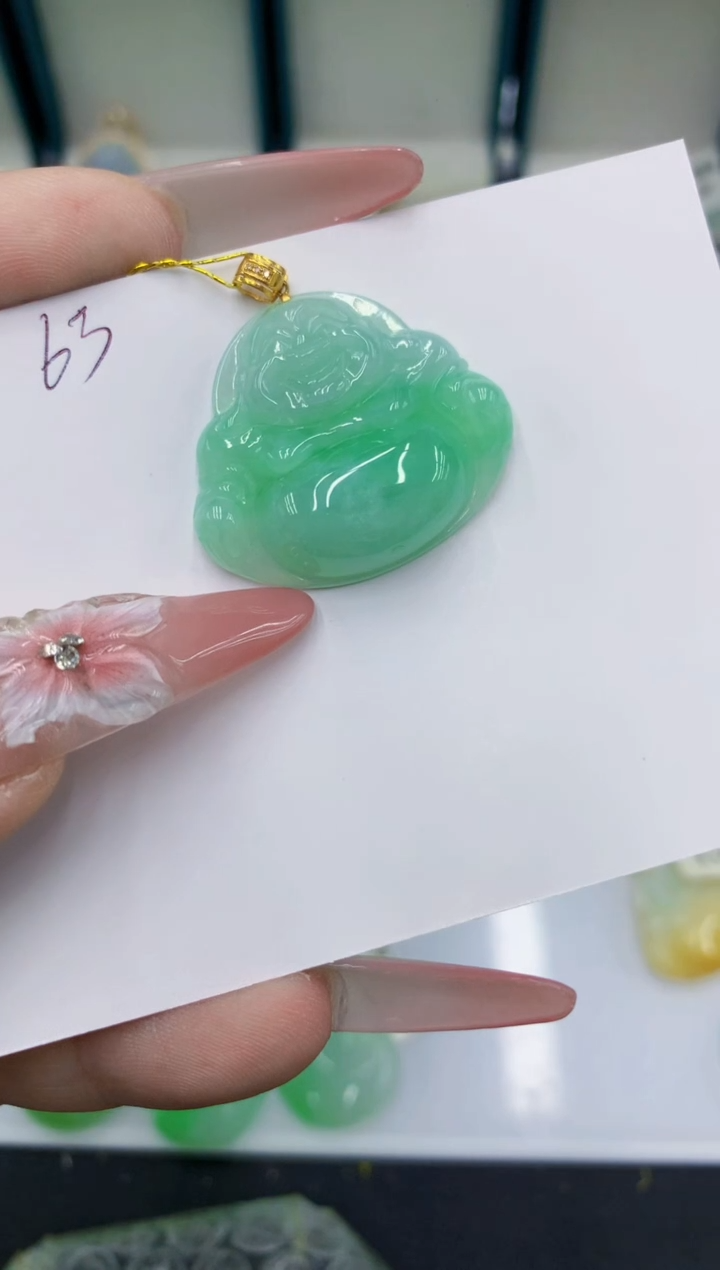 颈饰18K金镶嵌翡翠古****流111111111111111