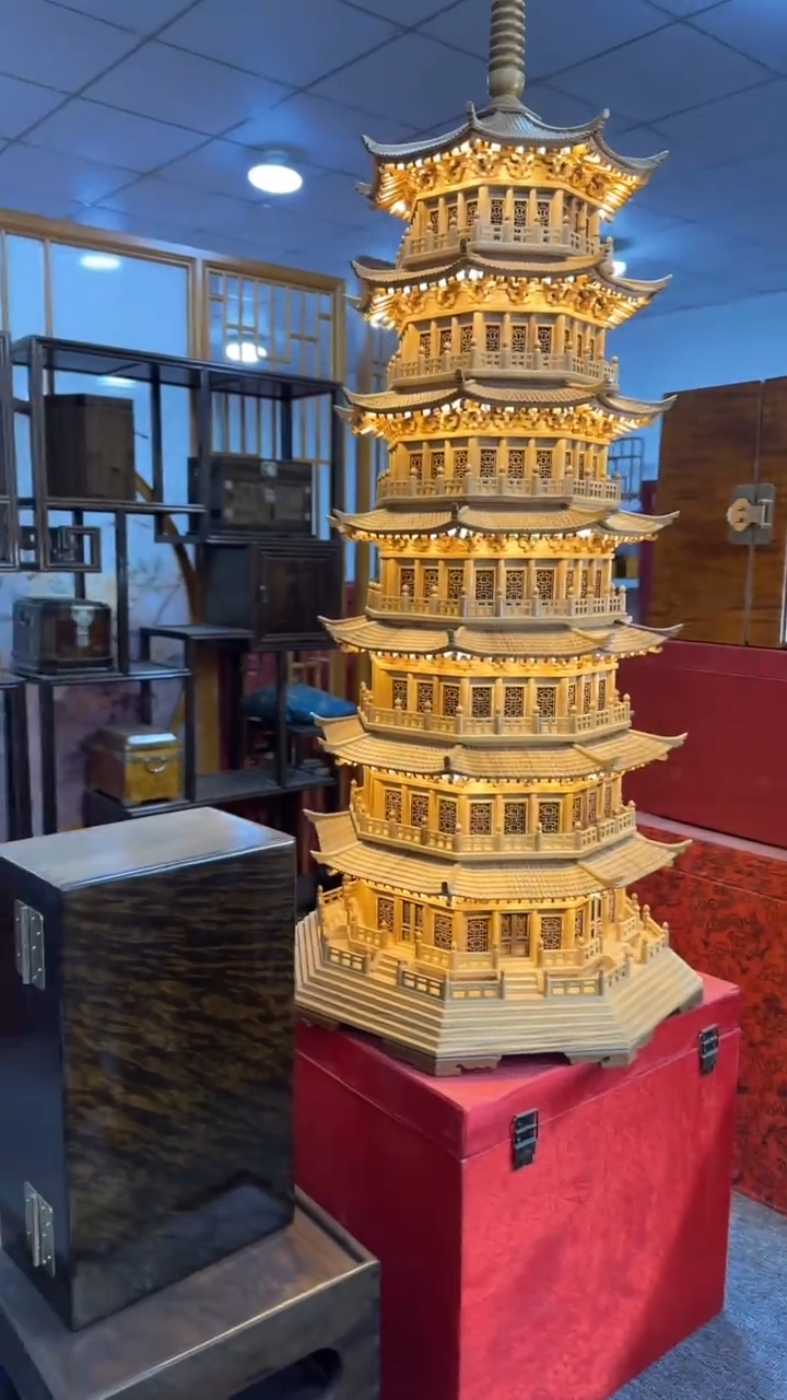 【闪购商品】乌木类成套家具白楠文昌塔    s22