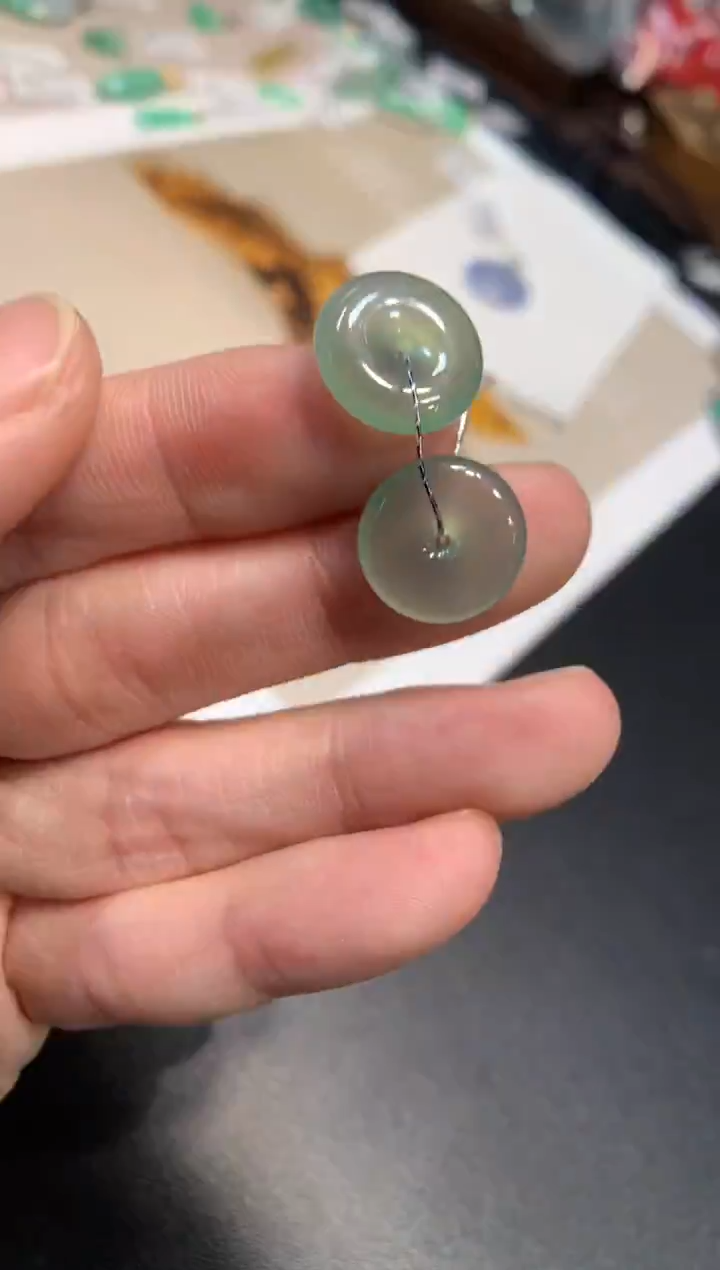 颈饰未镶嵌翡翠扣子