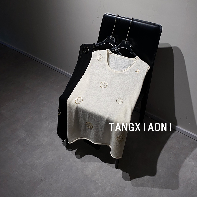 2店 渠道货  慵懒版 【小太阳】钉珠麻麻背心   