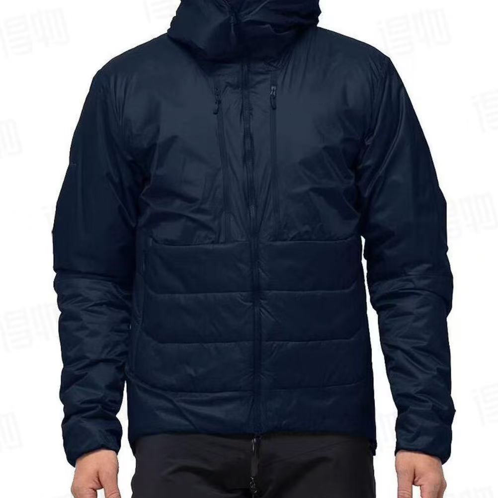 金标100棉服男款     轻薄保暖连帽时尚户外运动短款秋冬冬季休闲