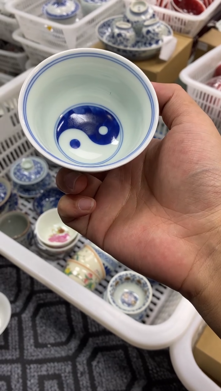 陶瓷景德陶瓷茶具容量约80