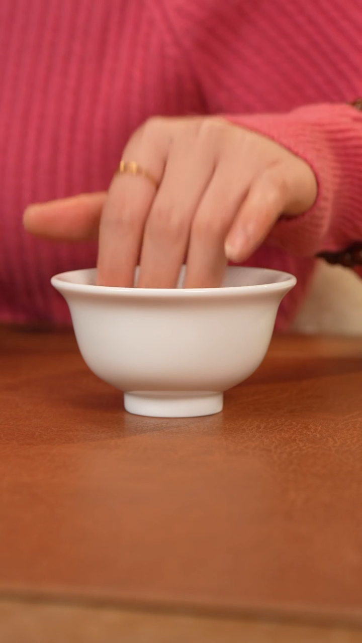 【闪购商品】杯景德镇白胎压手杯-