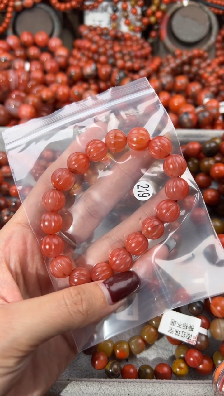 未镶嵌手串南红玛瑙11+