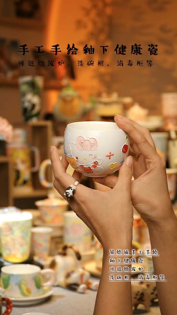 【闪购商品】杯景德镇高温釉下彩&A326