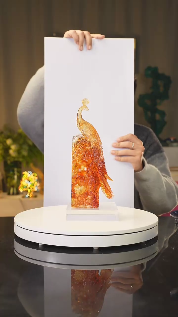 【闪购商品】压制水晶陶瓷瓷片艺术摆件礼品