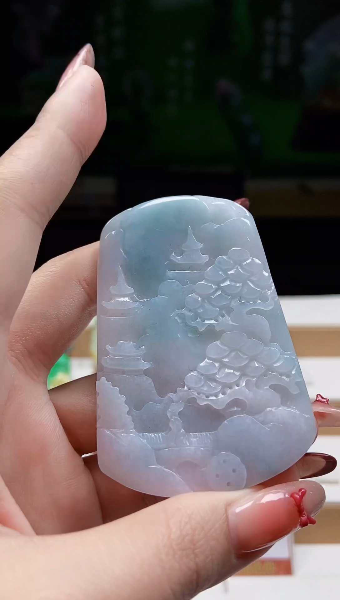 颈饰未镶嵌翡翠翡翠A货