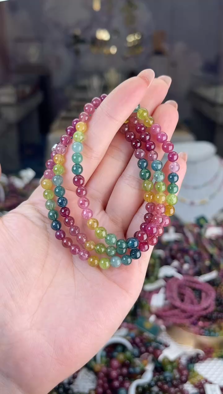 【闪购商品】碧玺/未镶嵌5mm+碧玺多圈多样性发货