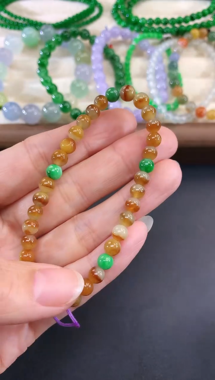 未镶嵌手串翡翠34|980