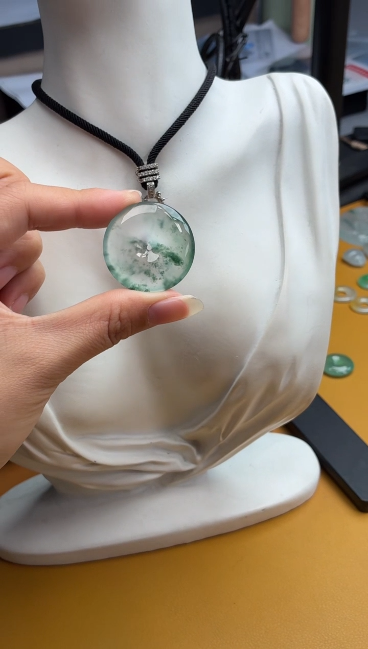 吊坠(不含链)未镶嵌翡翠6 平安扣 30.5 5.8