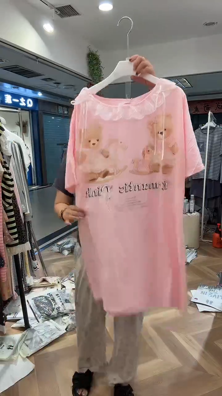 棉小熊睡裙150斤以下