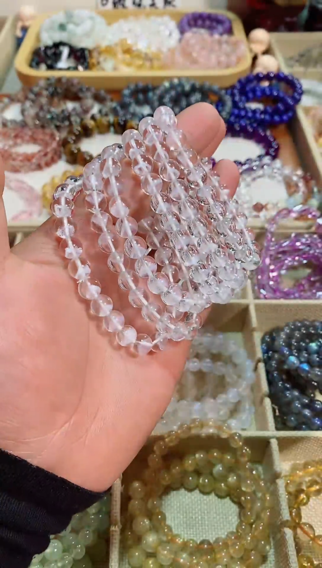 【闪购商品】水晶手链未镶嵌雪山之巅8M+(多样性发其一）