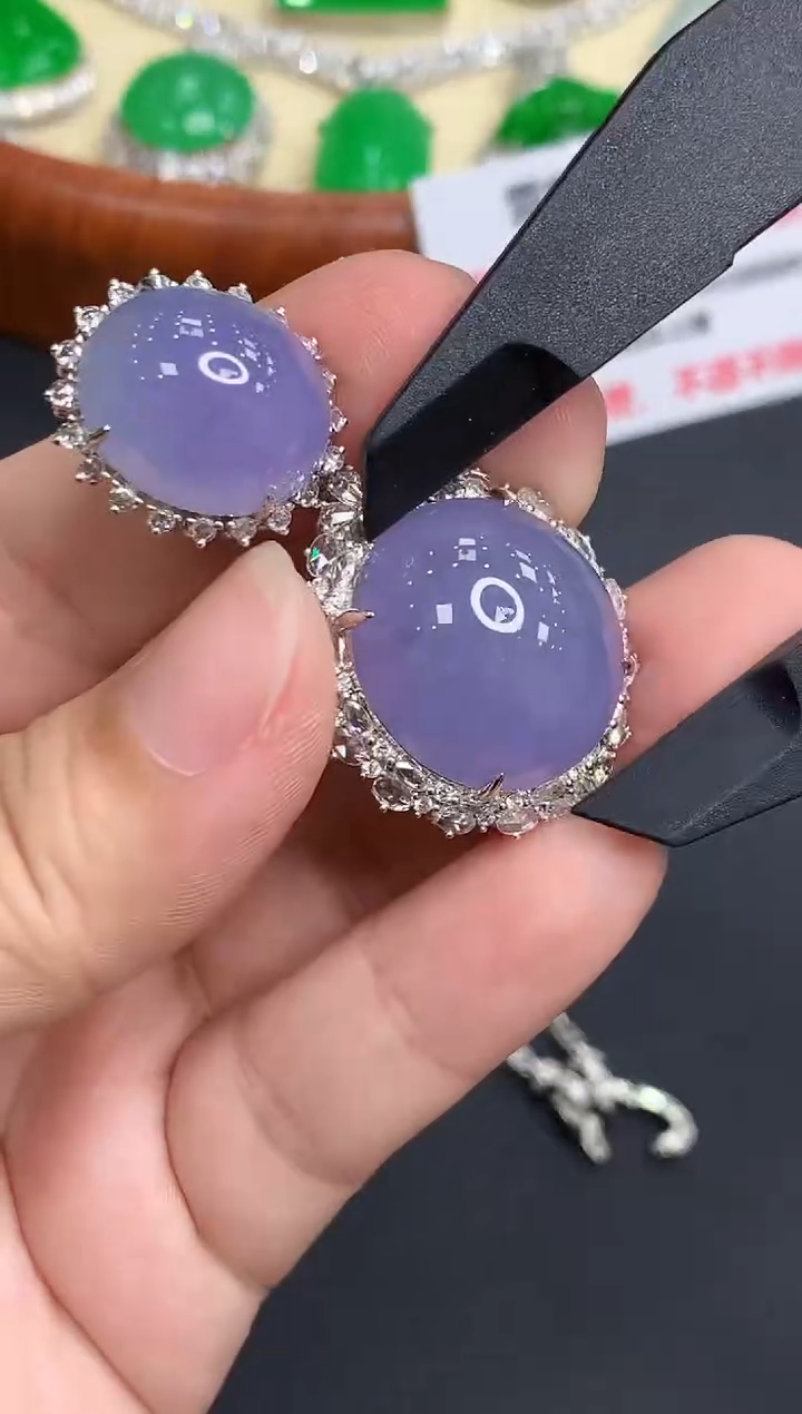 吊坠(不含链)18K金镶嵌翡翠617-中国好珍宝