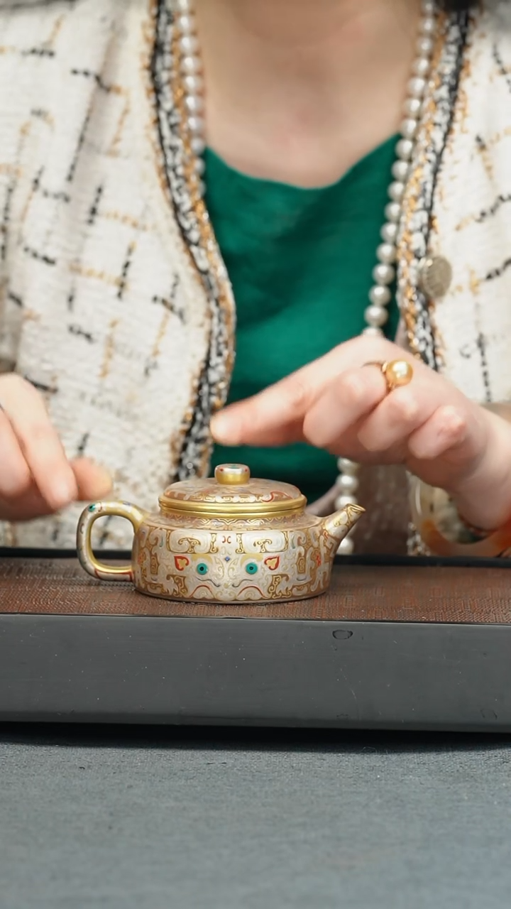 【闪购商品】紫砂茶壶五堂 东皇钟120cc-东皇