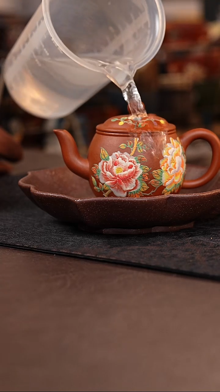 茶杯紫砂朱泥小品