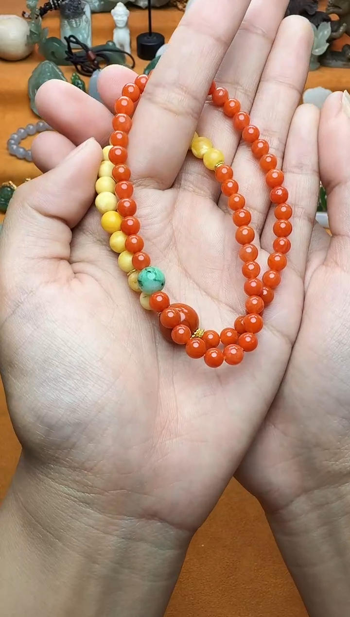【闪购商品】南红玛瑙手串未镶嵌多圈手串03