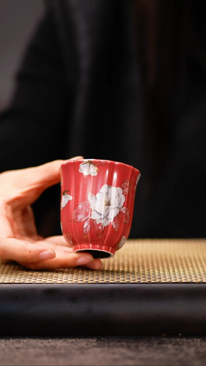 YJY40豇豆红万花筒杯