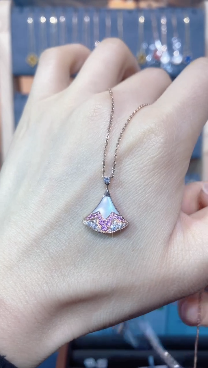 套链18K金镶嵌钻石钻石K玫