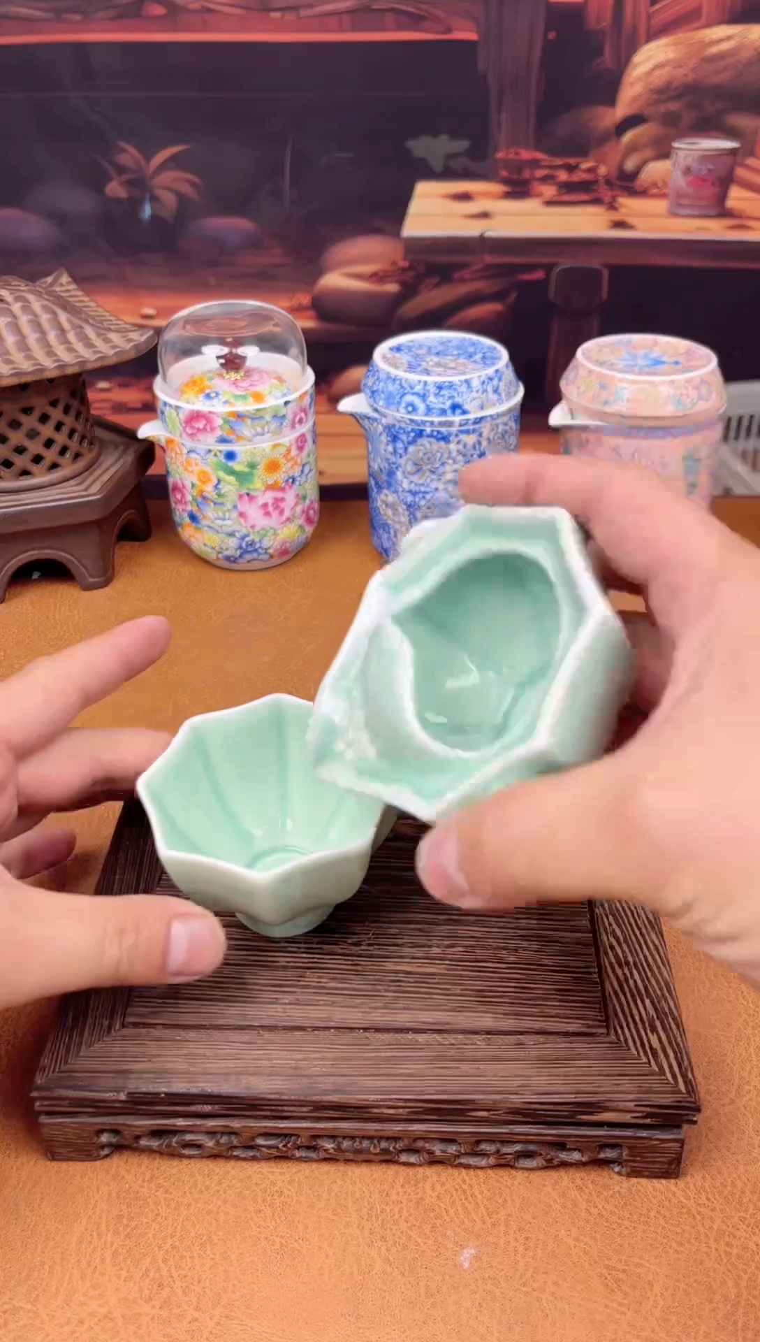 【闪购商品】陶瓷茶具摆件茶叶罐