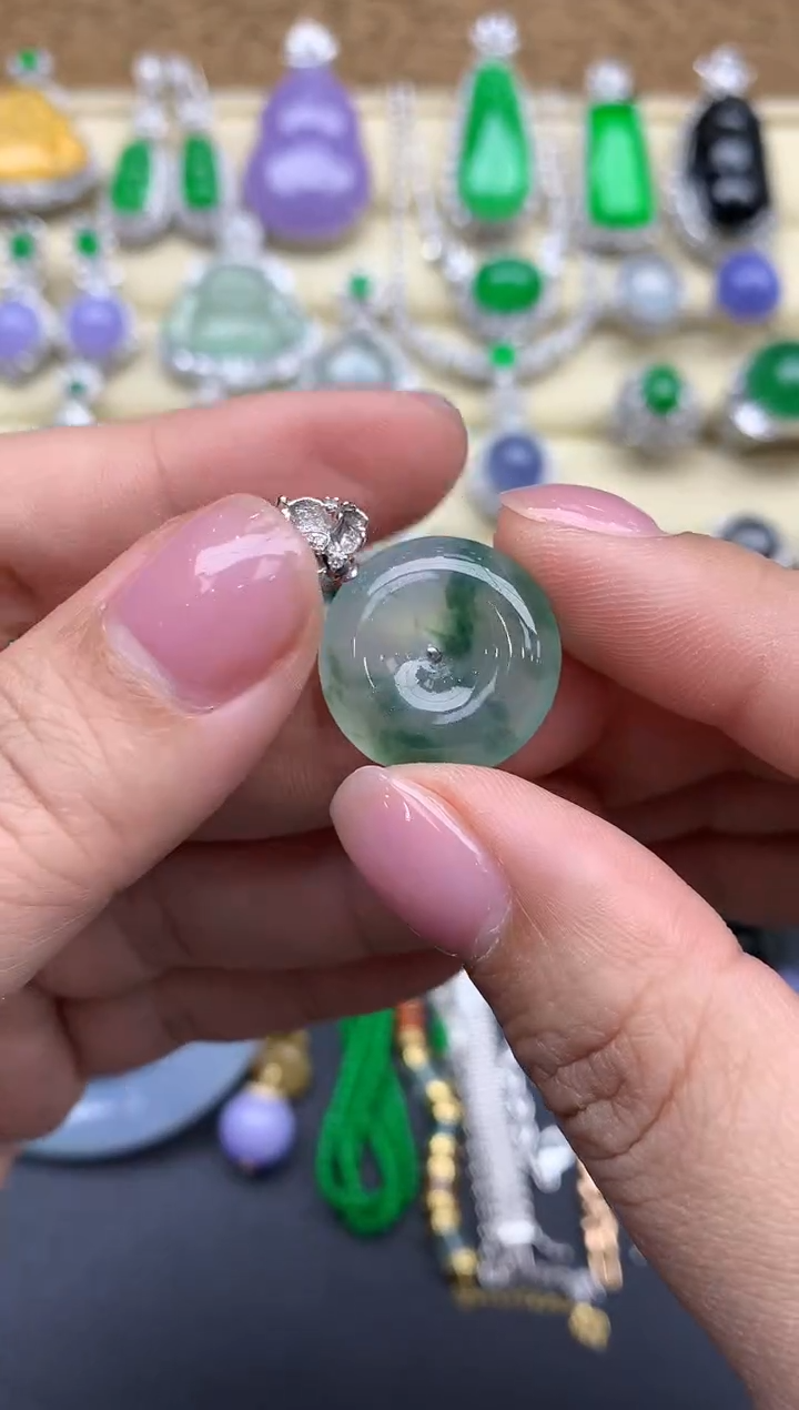 【闪购商品】翡翠颈饰18K金镶嵌319-中国好珍宝