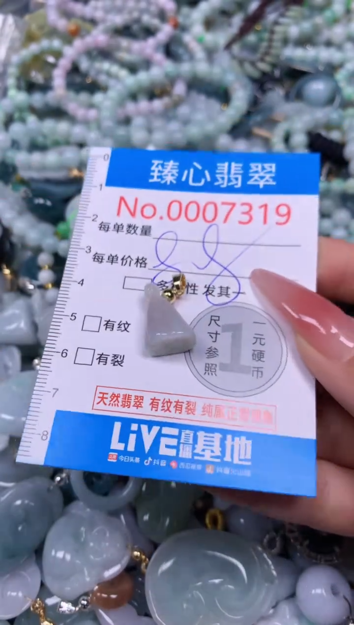 【闪购商品】翡翠颈饰未镶嵌含绳0007319