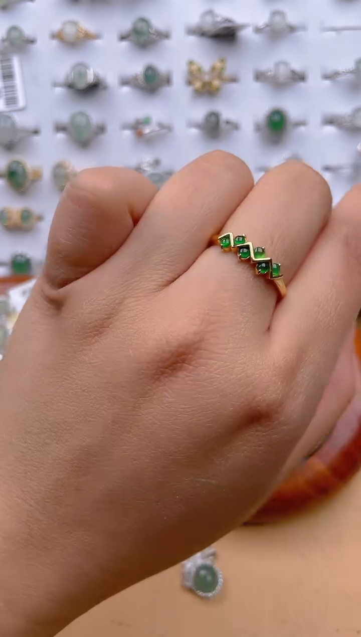 【闪购商品】翡翠戒指银S925镶嵌11111