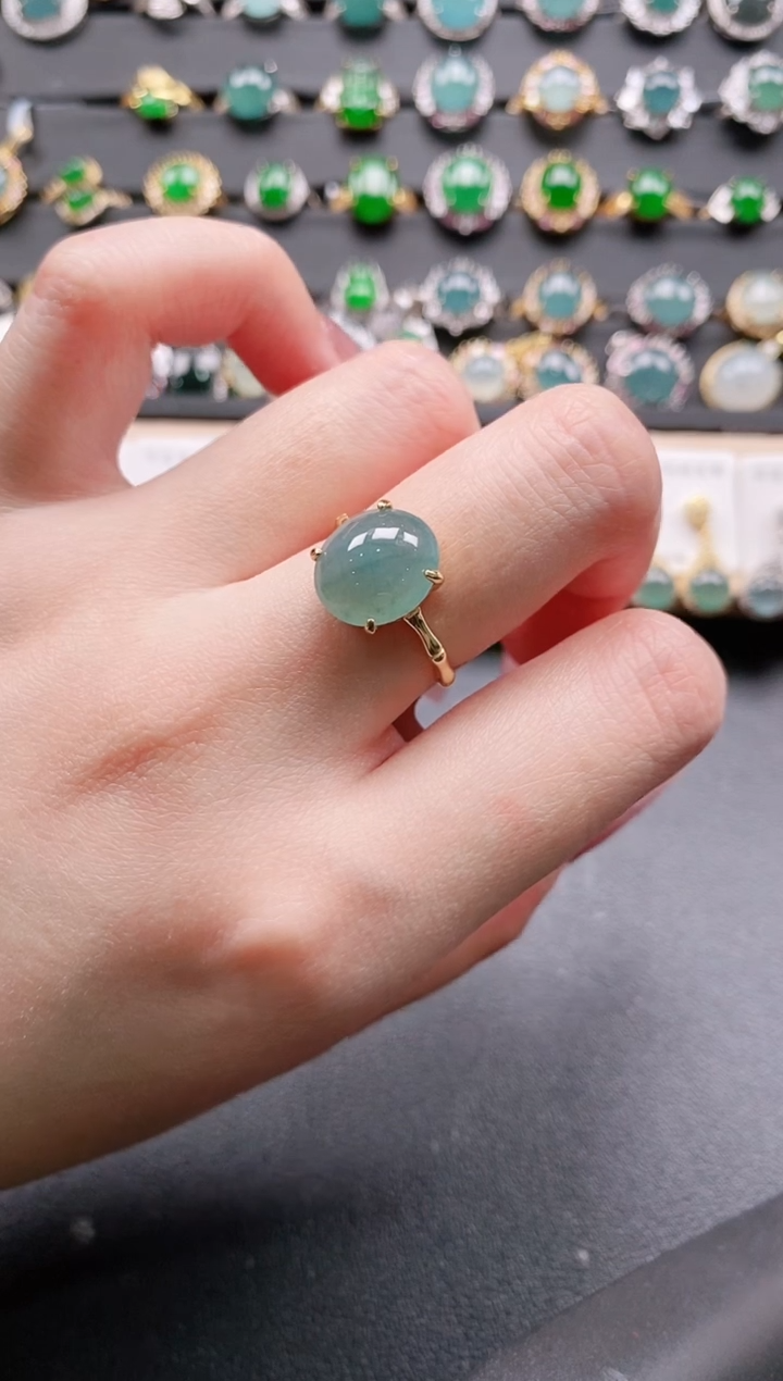 【闪购商品】翡翠戒指银S925镶嵌11111111