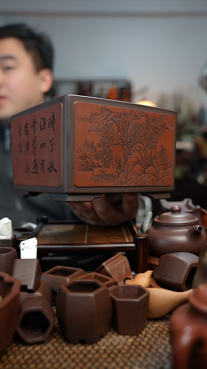 紫砂花盆馬****‖長木軒精品紫砂
