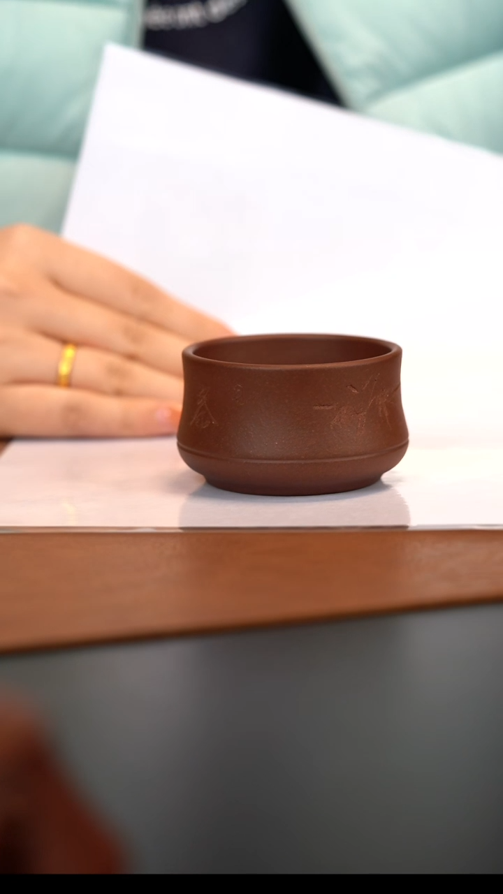 宜兴原矿紫砂壶  紫泥  100cc