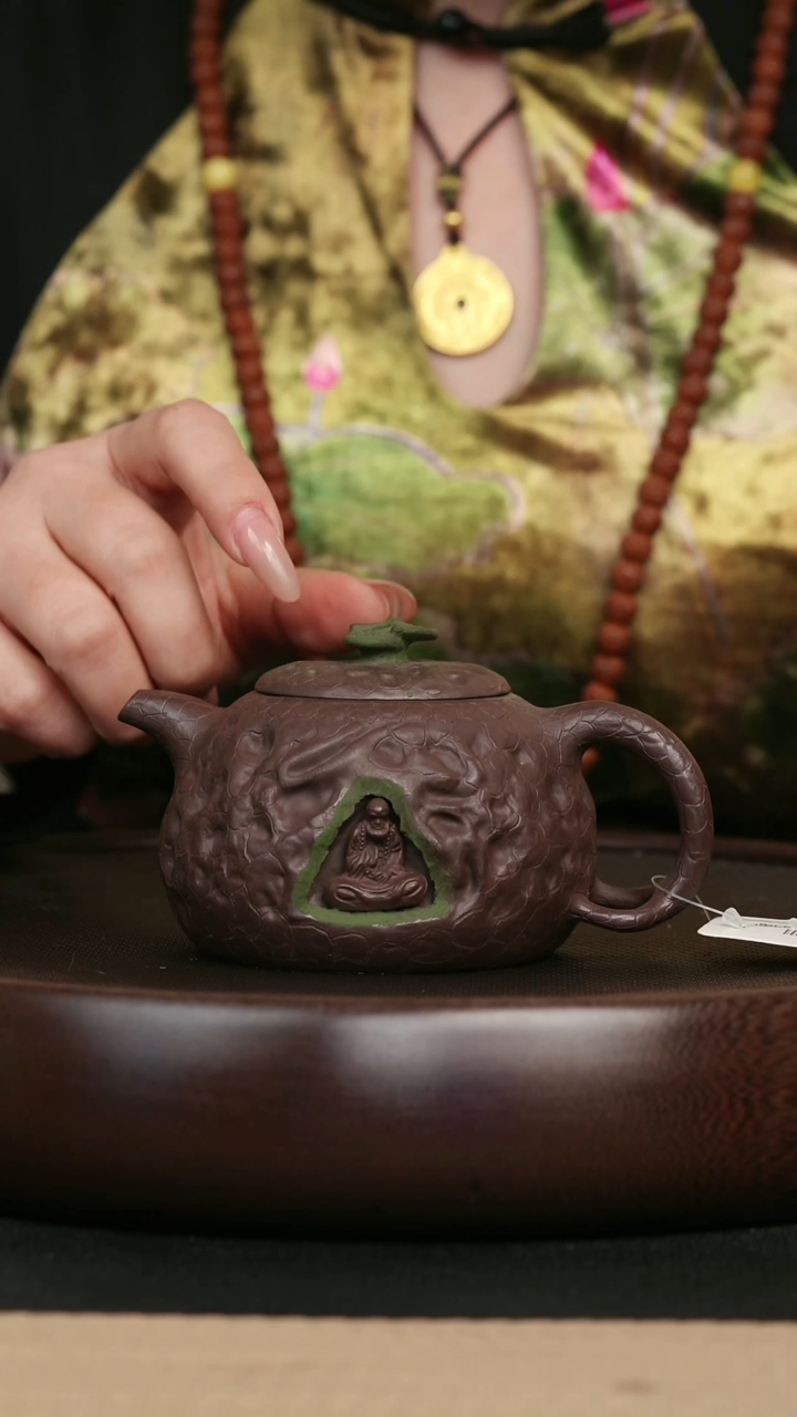 【闪购商品】紫砂茶壶80达摩灵芝供春壶