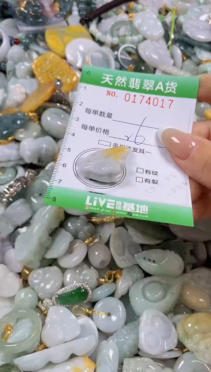 翡翠未镶嵌颈饰闪购0174017