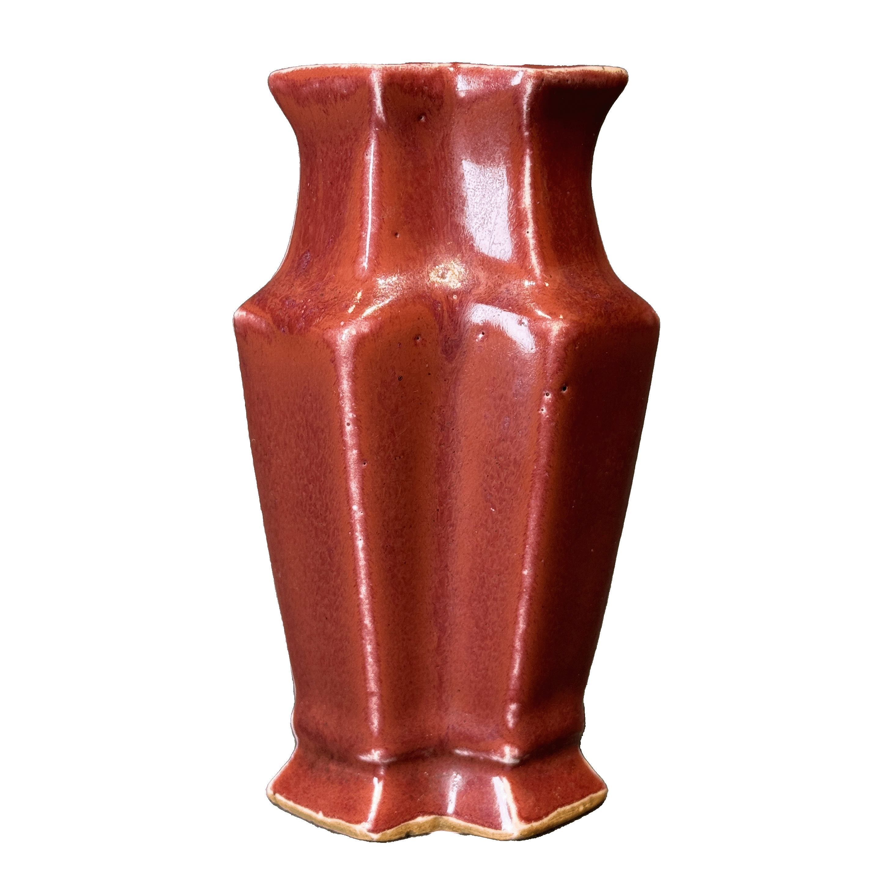 26111005t红釉双联瓶