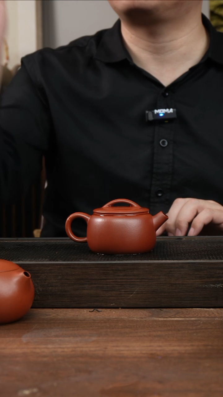 茶杯紫砂朱泥古韵圆汉瓦  ！    150CC 