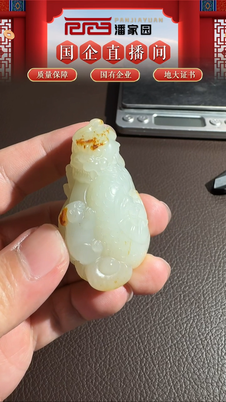 颈饰未镶嵌和田玉10XL-SS-1205-和田玉-龙-新疆-56*35