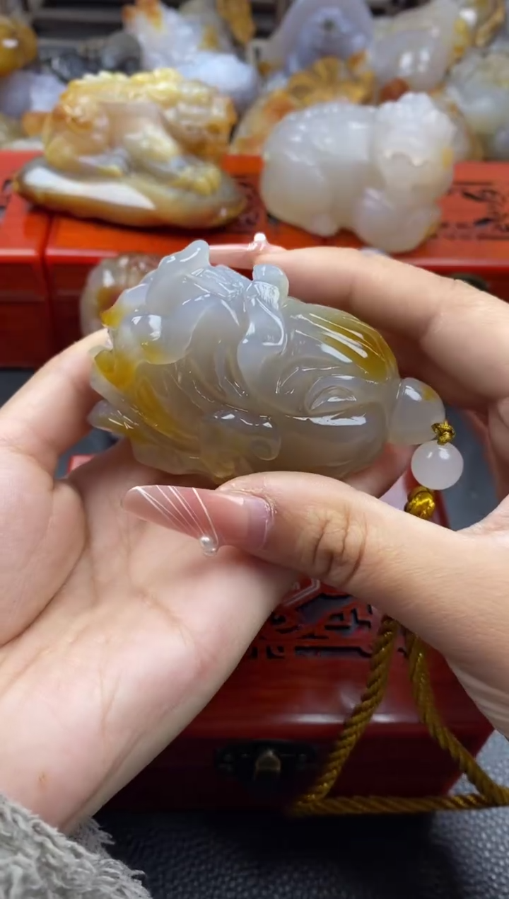 【闪购商品】玛瑙/玉髓手把未镶嵌00