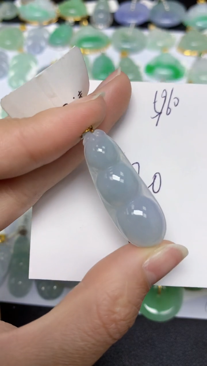 【闪购商品】翡翠颈饰18K金镶嵌 天然翡翠A货