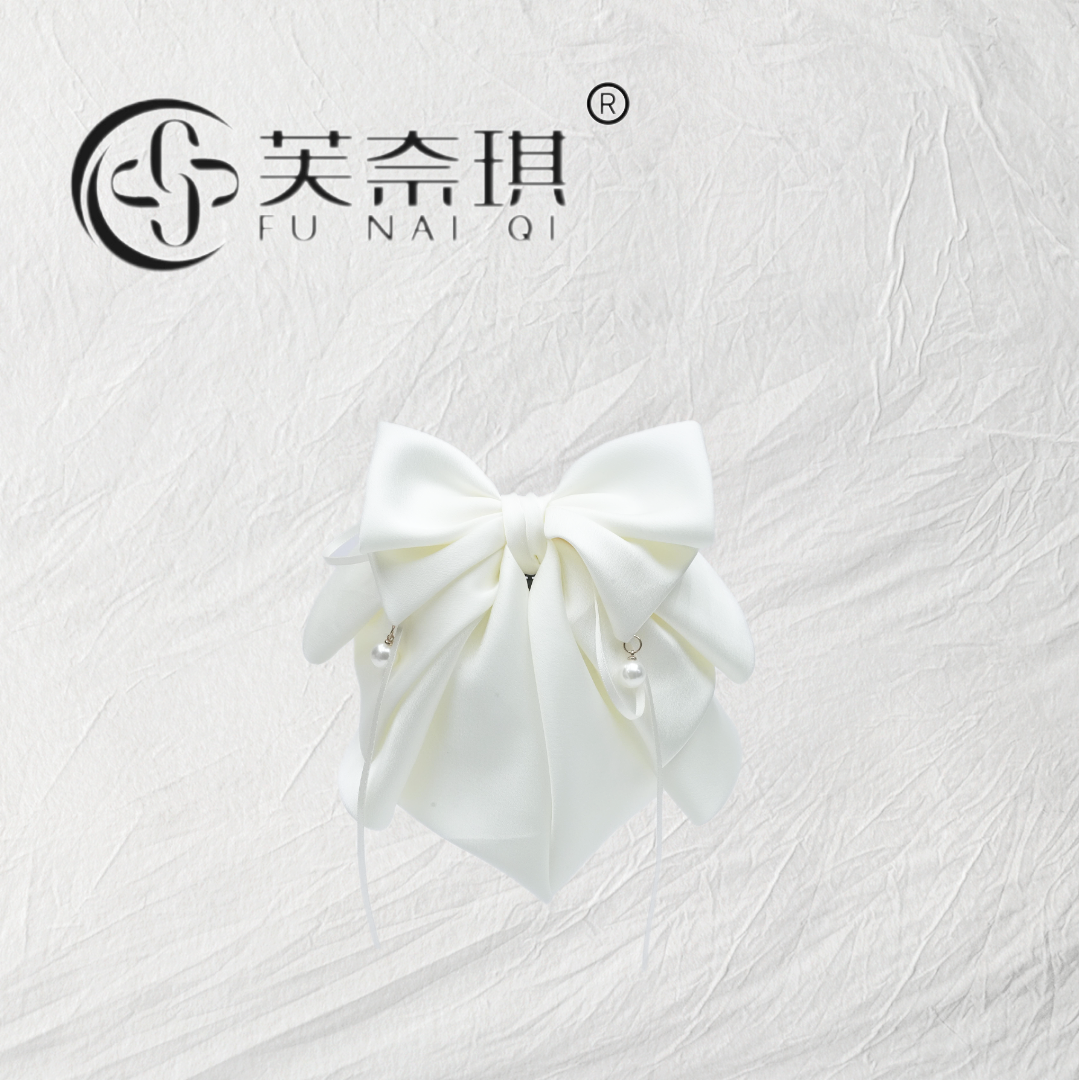 冬日午后 法式温柔大蝴蝶结高级感缎面马尾夹25165