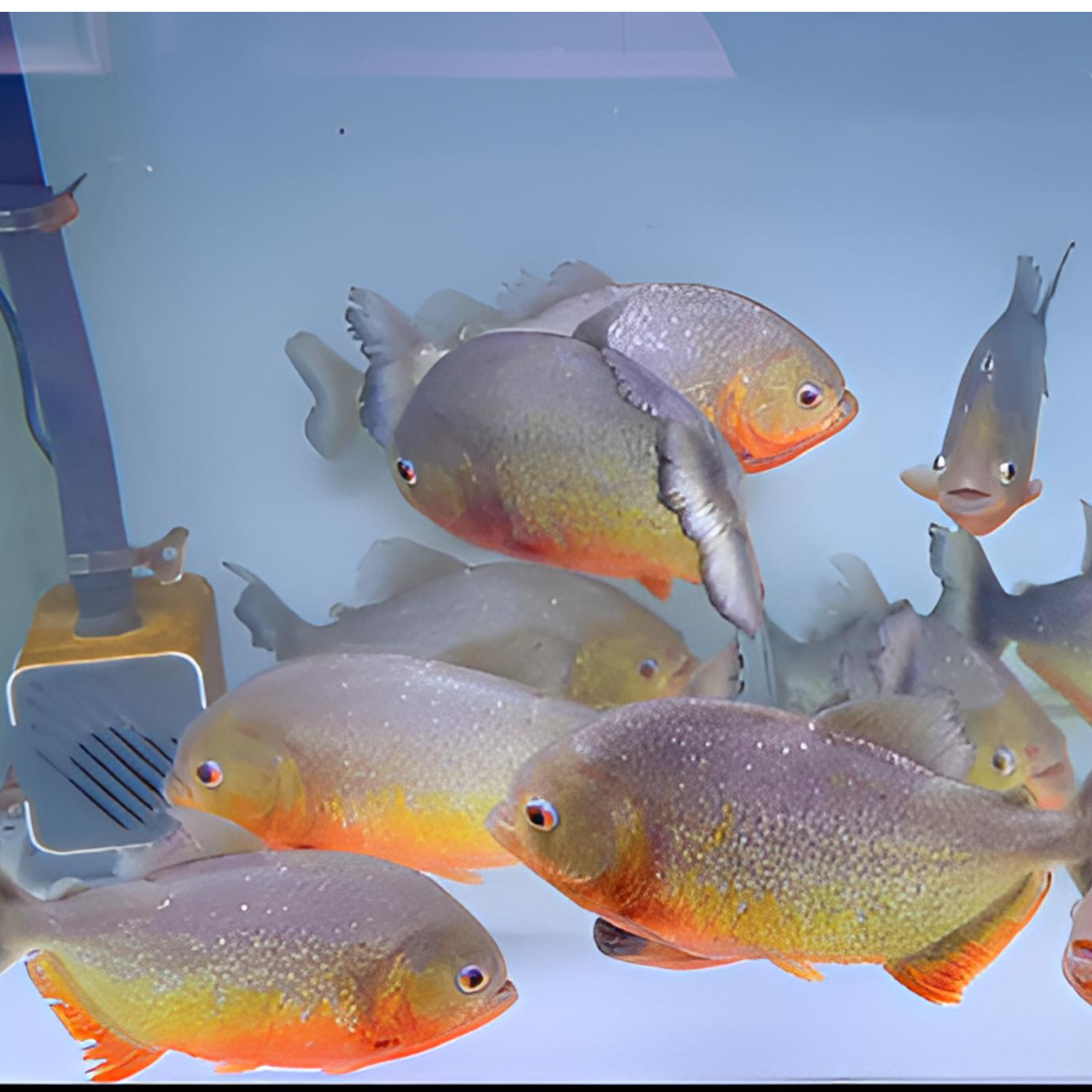 红肚子热带观赏鱼