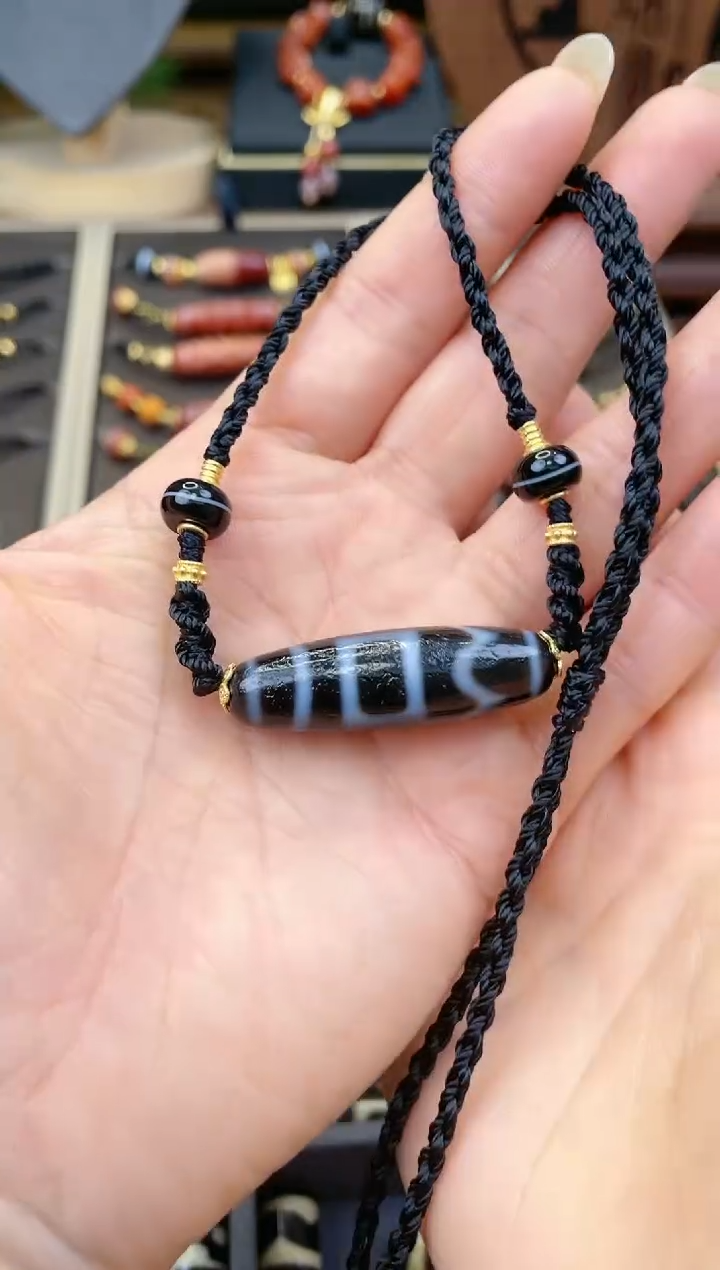 【闪购商品】玛瑙/玉髓颈饰未镶嵌精品蓝沁息增怀颈饰