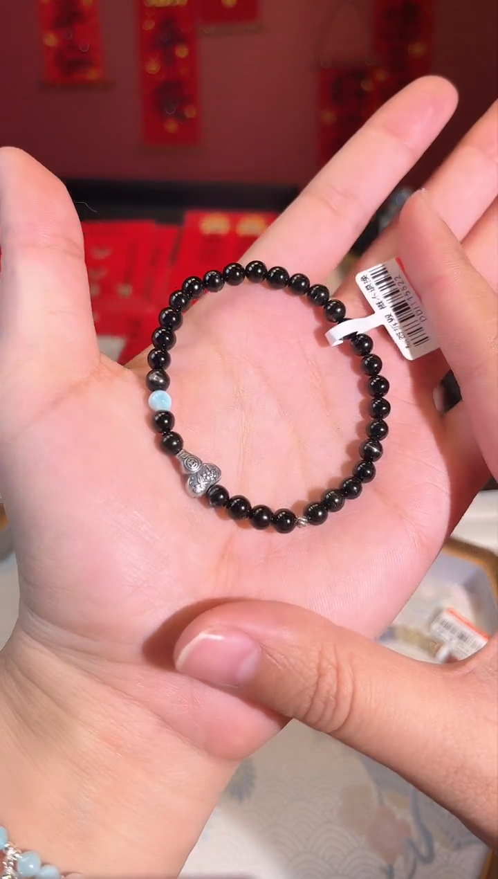 【闪购商品】辉石手串银S925镶嵌Q694