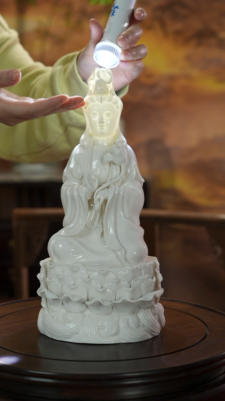 摆件瓷7****9陈明良白瓷