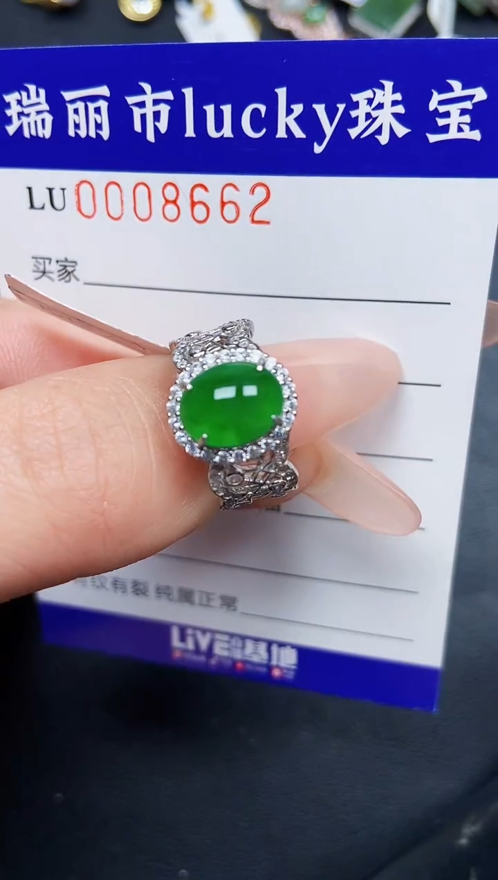 【闪购商品】翡翠颈饰银S925镶嵌8662