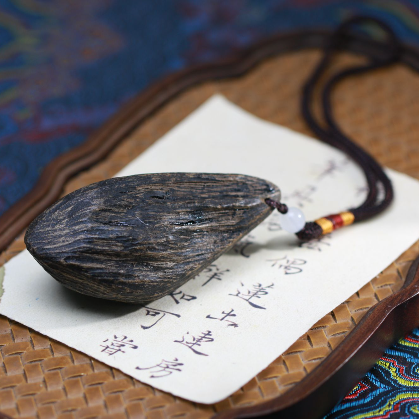 【曹总文玩】文玩沉香木串吊坠SG117