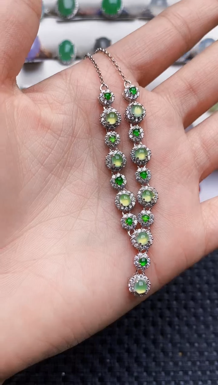 银S925镶嵌戒指翡翠5570