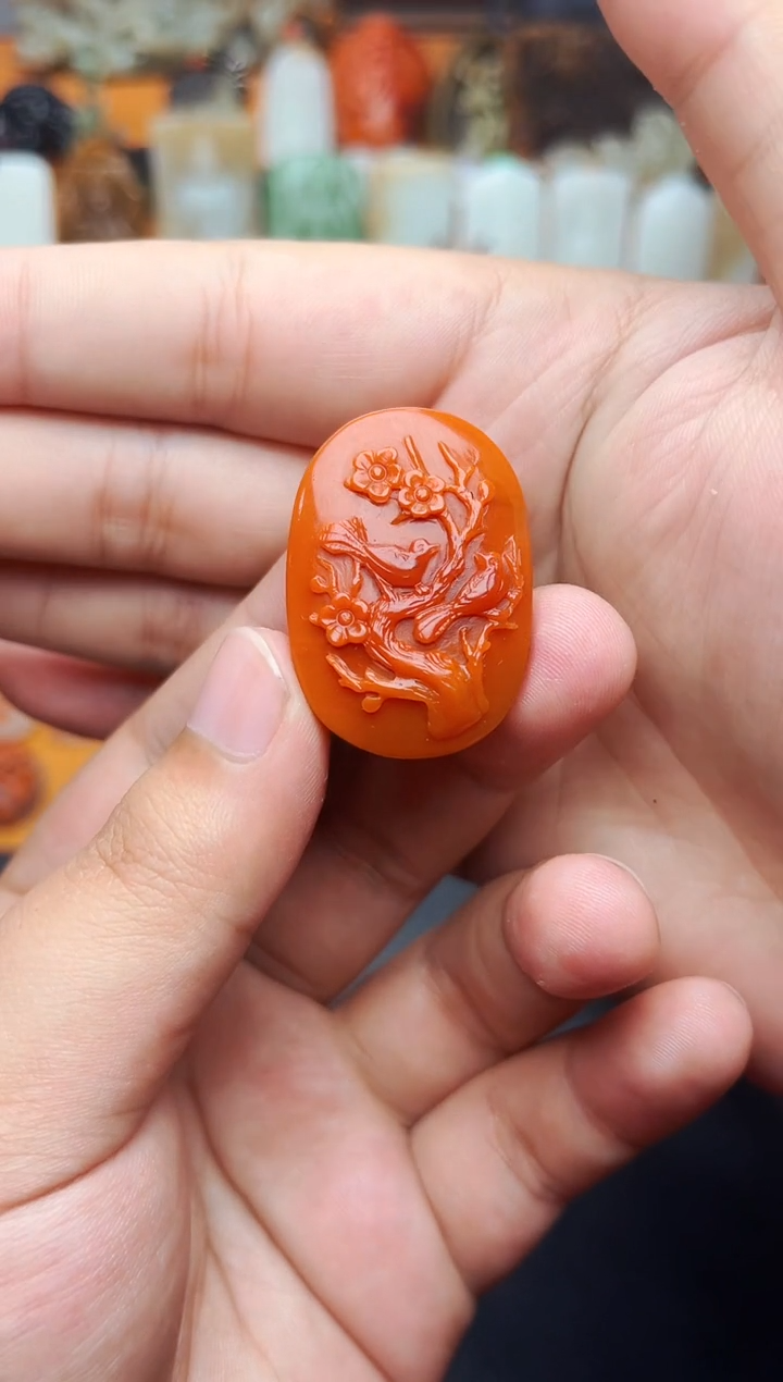 【闪购商品】和田玉颈饰未镶嵌喜上眉梢01