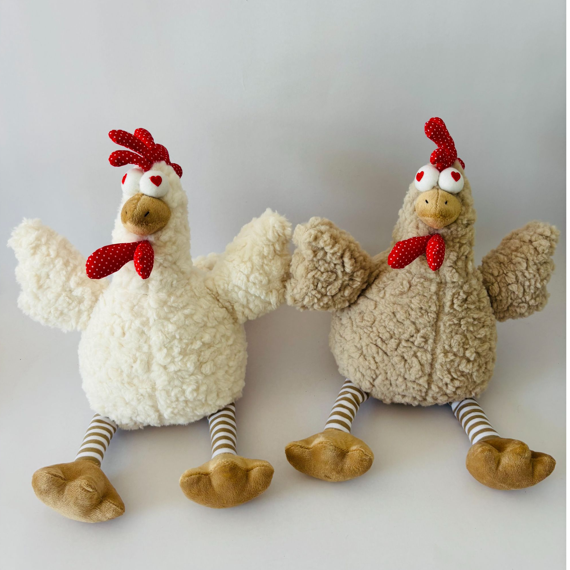 毛绒 羊羔毛立体刺绣花痴鸡30