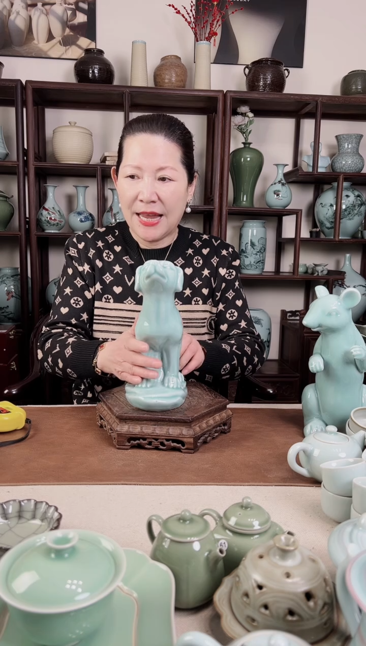【闪购商品】杯青瓷 十二生肖 狗（带礼盒）