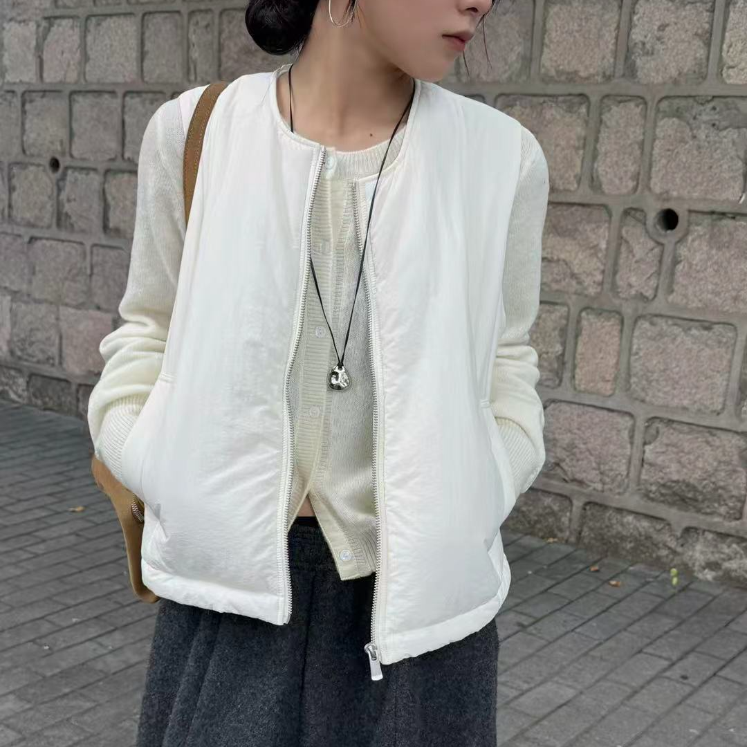 【商场品质】韩系极简风棉马甲  秋冬叠穿时尚穿搭HD 0609